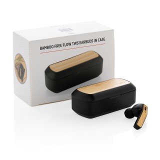 Auriculares inalámbricos personalizados Bamboo  TWS en estuche